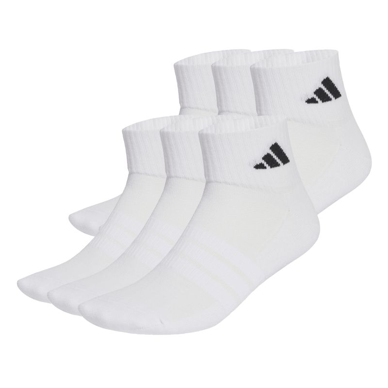 Adidas Cushioned Essentials Ankle 6P - white/white/black Adidas Cushioned Essentials Ankle 6P - white/white/black