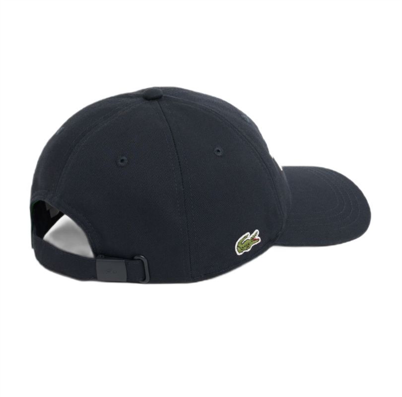 Lacoste Embroidered Cotton Twill - blackbird/flour