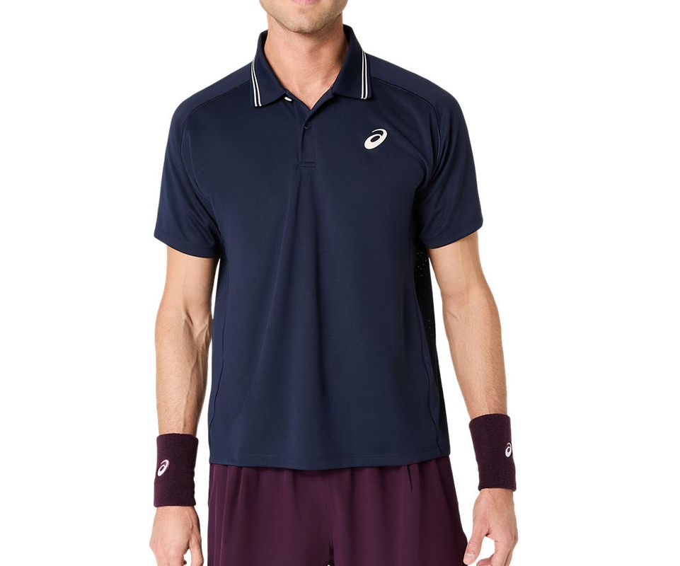 Męskie polo Asics Game Short Sleeve - midnight