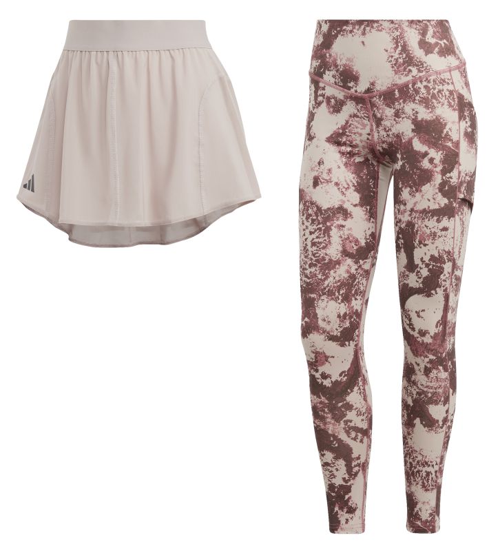 Adidas Paris Two in One Match Tight Leggings - multicolor