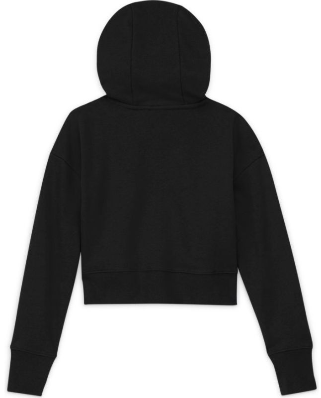 nike-sportswear-ft-crop-hoodie-g-black-white-2 Nike Sportswear FT Crop Hoodie G - black/white