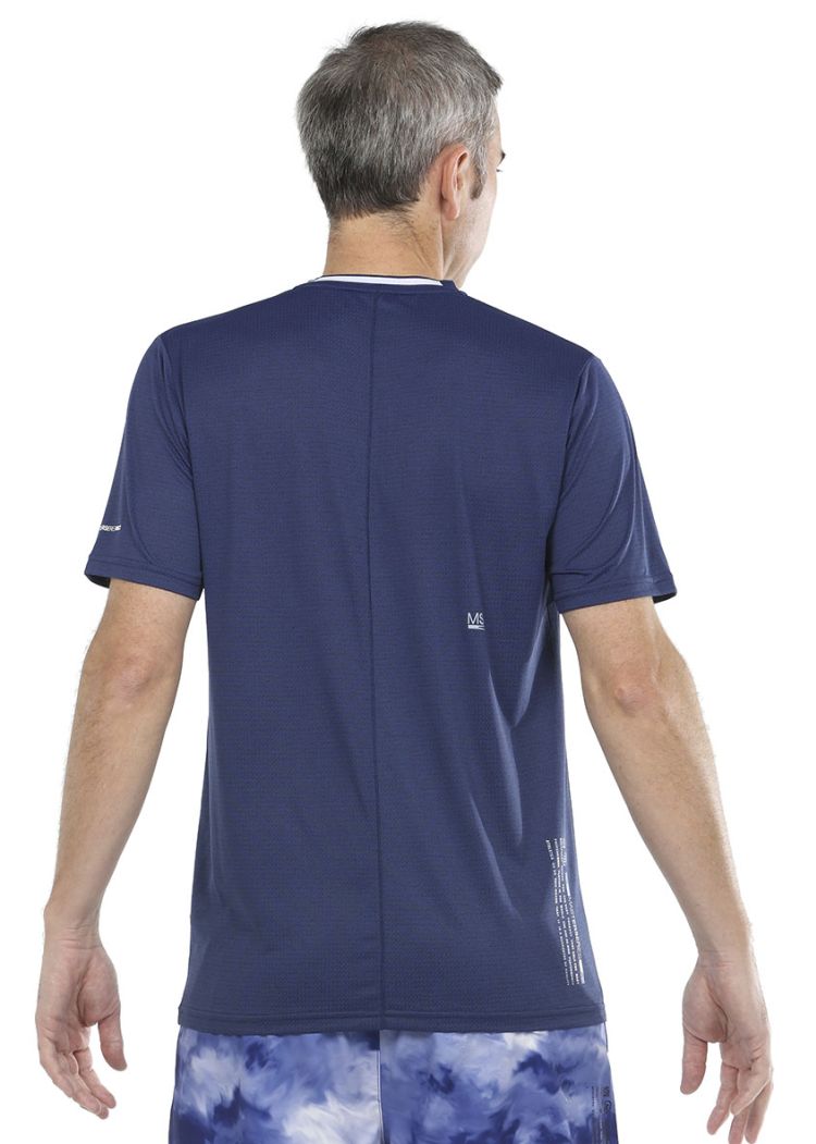 Bullpadel Micay T-Shirt Man - azul tinta tej. bicolor