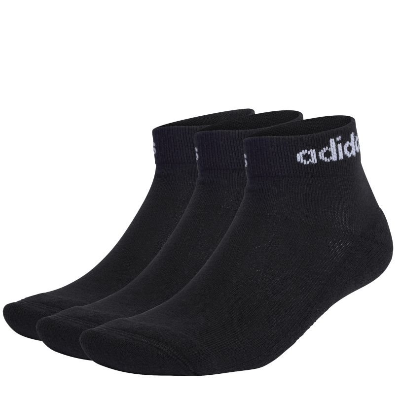 Adidas Linear Ankle Cushioned 3P - black/white Adidas Linear Ankle Cushioned 3P - black/white