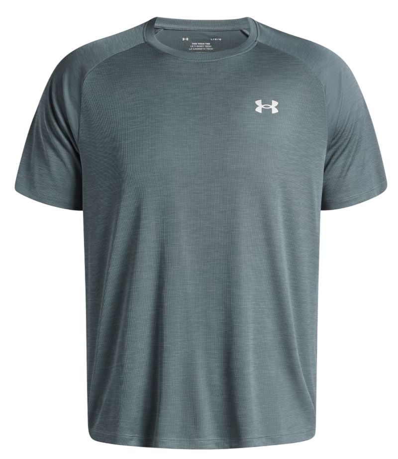 Under Armour Tech Textured Short Sleeve - jasper blue/white