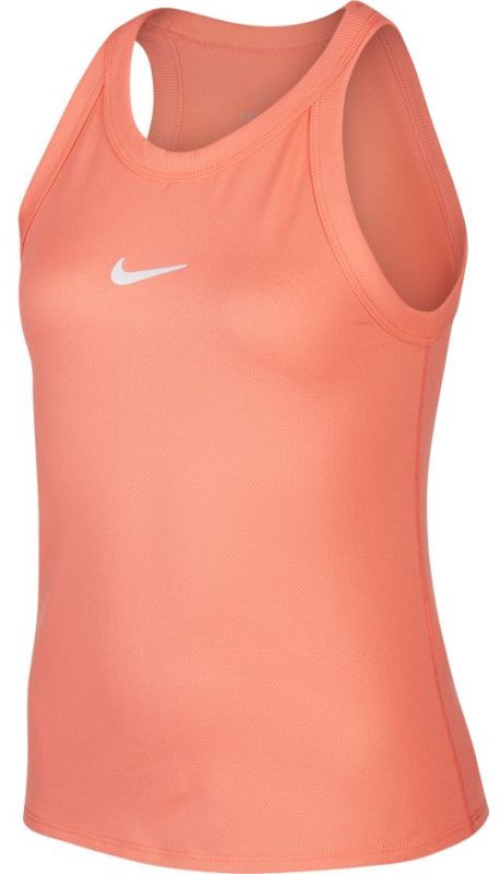 Nike Court Dry Tank - sunblush/white