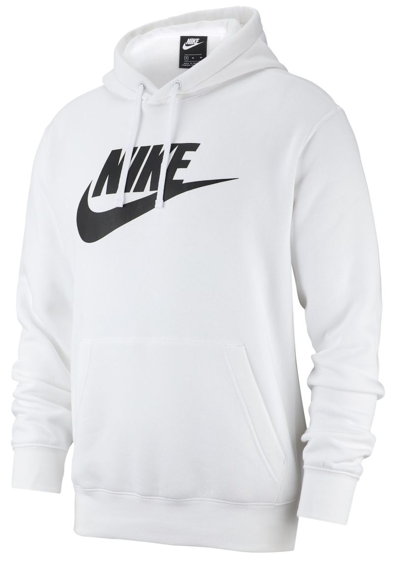 Nike Sportswear Club Hoodie - white/white/black Nike Sportswear Club Hoodie - white/white/black