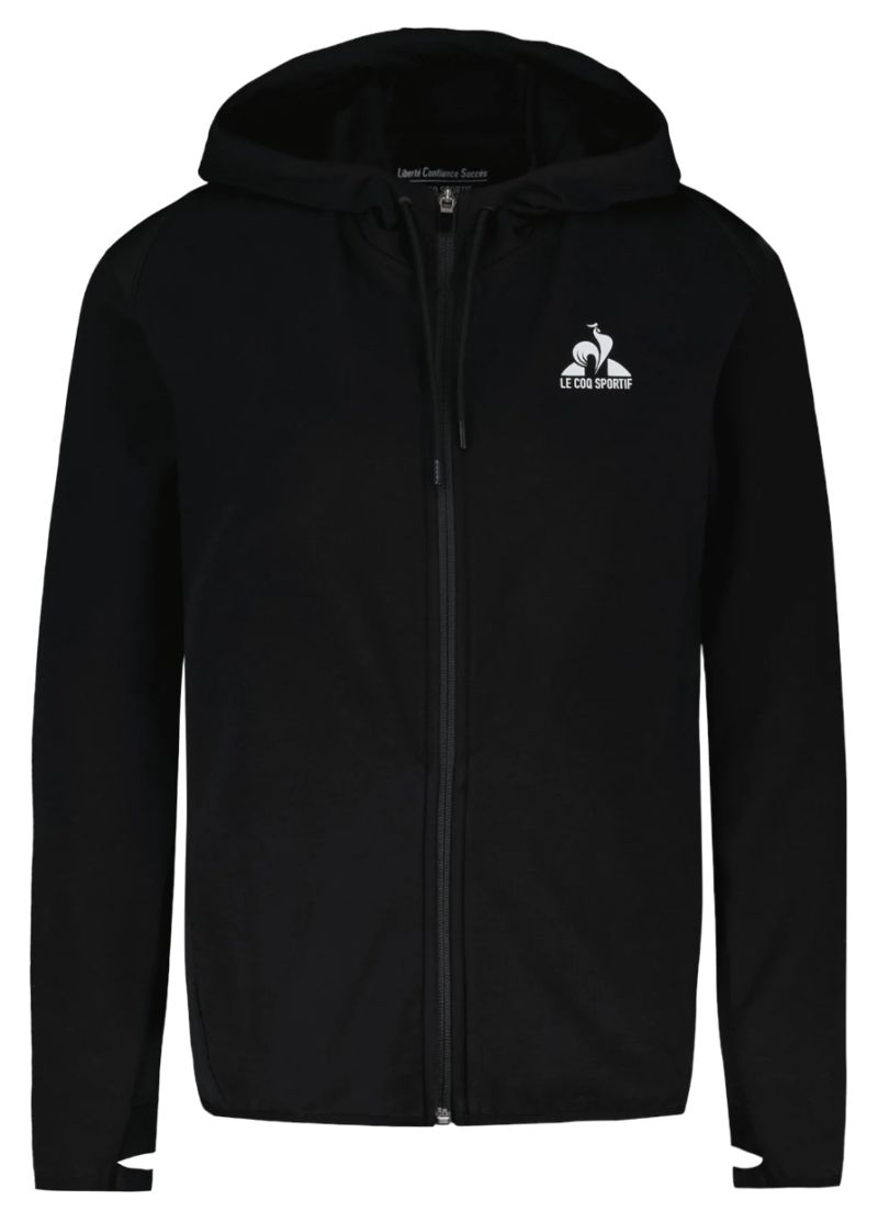 Le Coq Sportif Training LF Full Zip Hoody N°3 W - black Le Coq Sportif Training LF Full Zip Hoody N°3 W - black