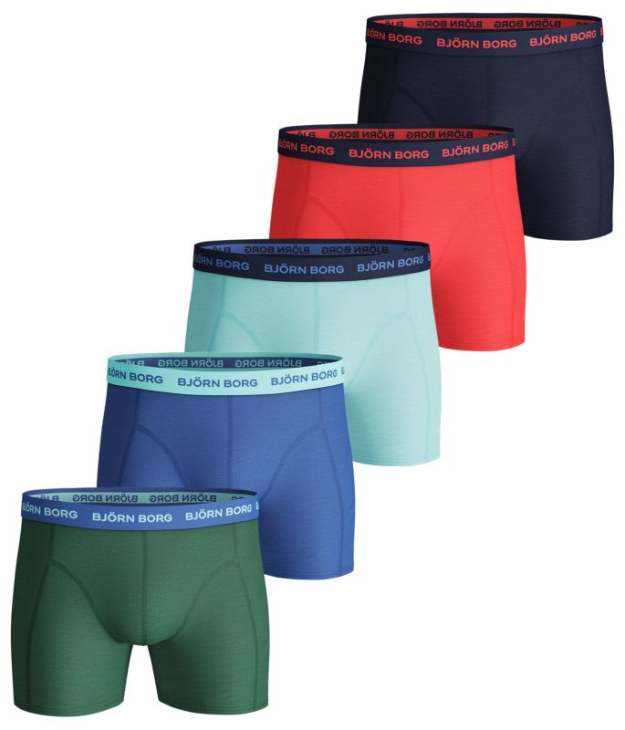 Björn Borg Shorts Sammy Seasonal Solid 5P - frosty spruce