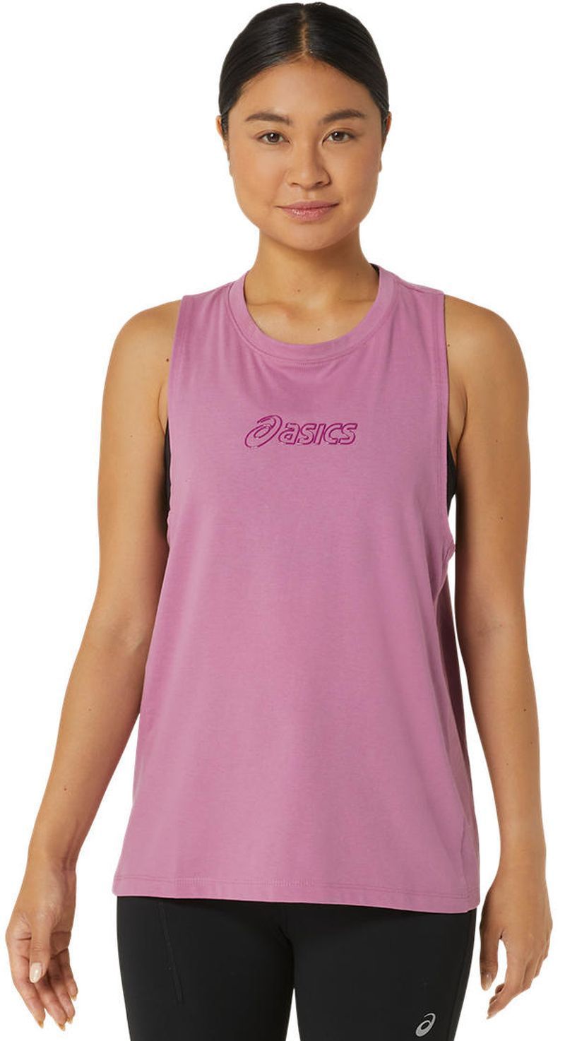 Asics Logo Tank - soft berry