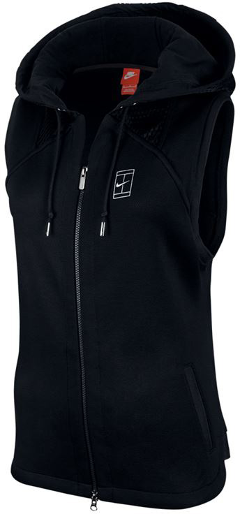 Nike Court Hooded Vest - black/white Nike Court Hooded Vest - black/white