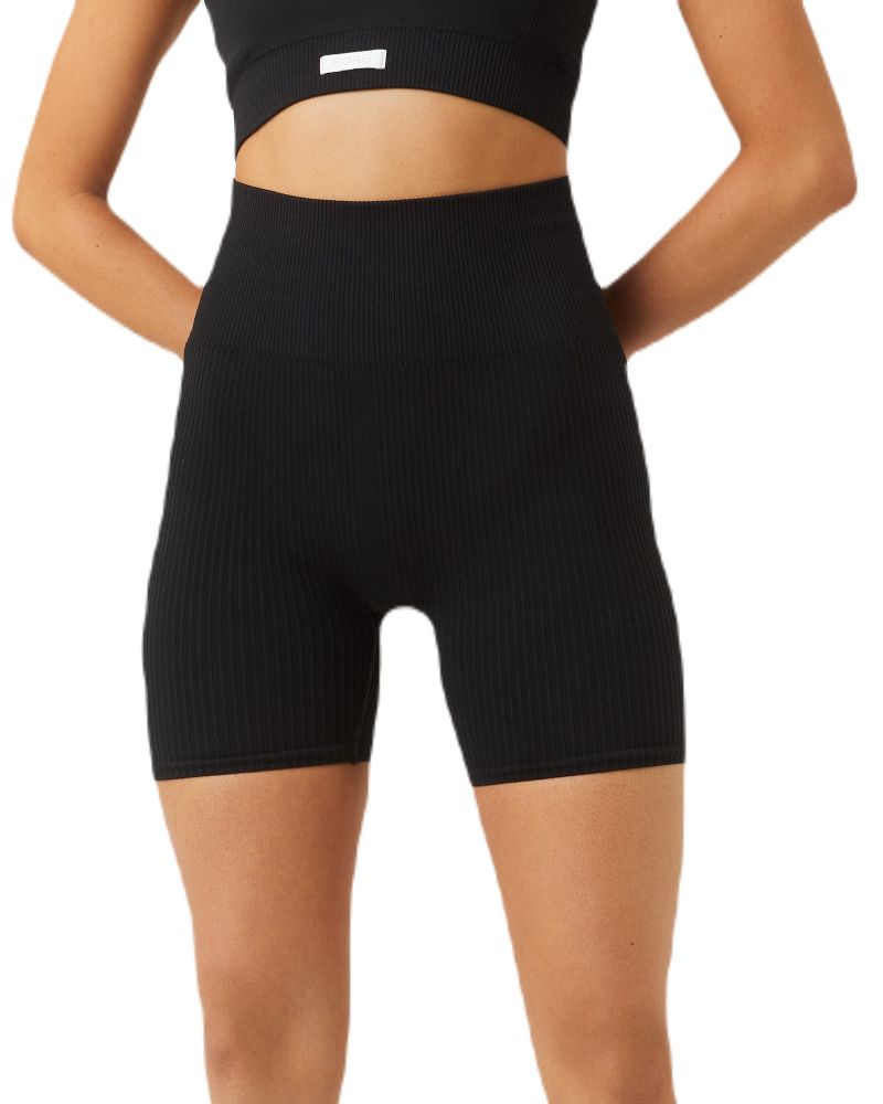 Björn Borg Studio Seamless Rib Shorts - black beauty