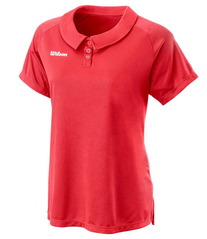 wilson-team-ii-polo-w-fiery-coral-1 Wilson Team II Polo W - fiery coral