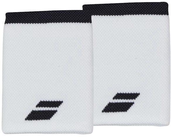 Babolat Logo Jumbo Wristband - white/rabbit