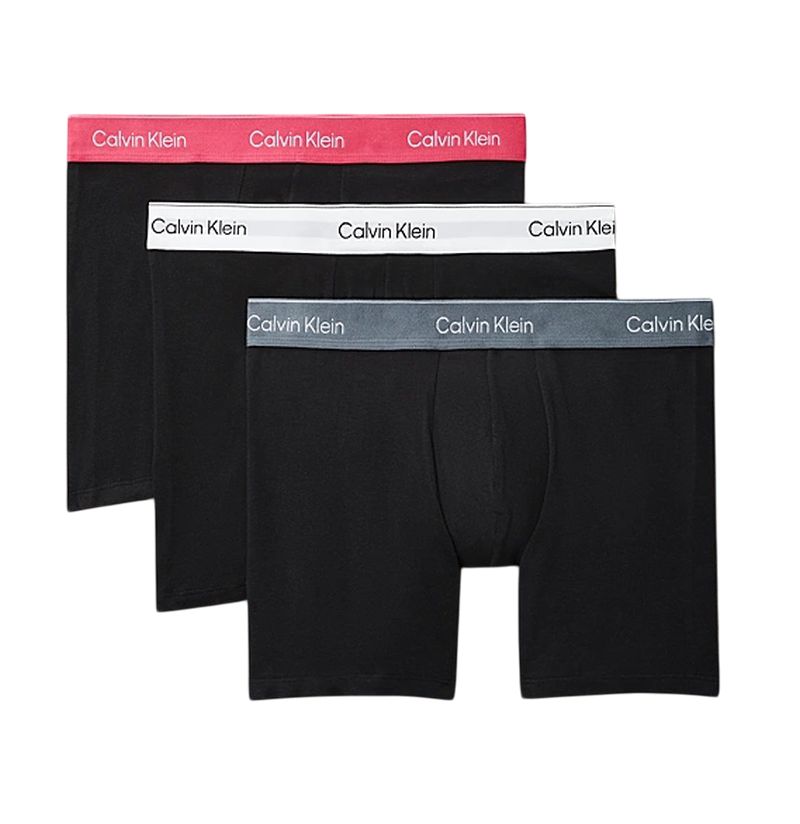 Calvin Klein Briefs Cotton Stretch 3P - black/white/pink