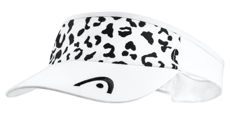 head-pro-player-women-s-visor-leopard-white-black-1 Head Pro Player Women's Visor Leopard - white/black