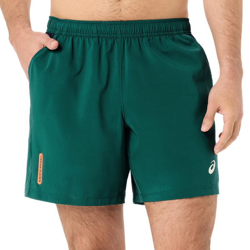 Męskie spodenki tenisowe Asics Padel Court 7in Short - jewel green