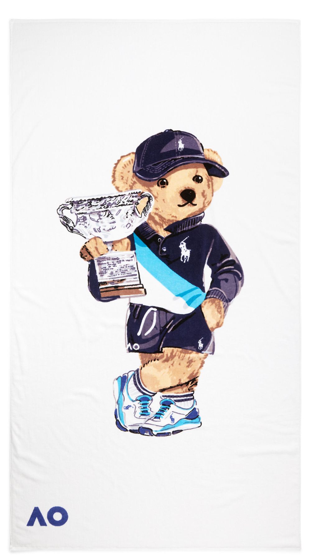 Australian Open x Ralph Lauren Beach Towel - white
