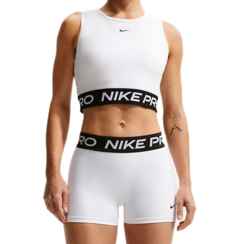 Nike Pro Dri-Fit Cropped Tank - white/black Nike Pro Dri-Fit Cropped Tank - white/black