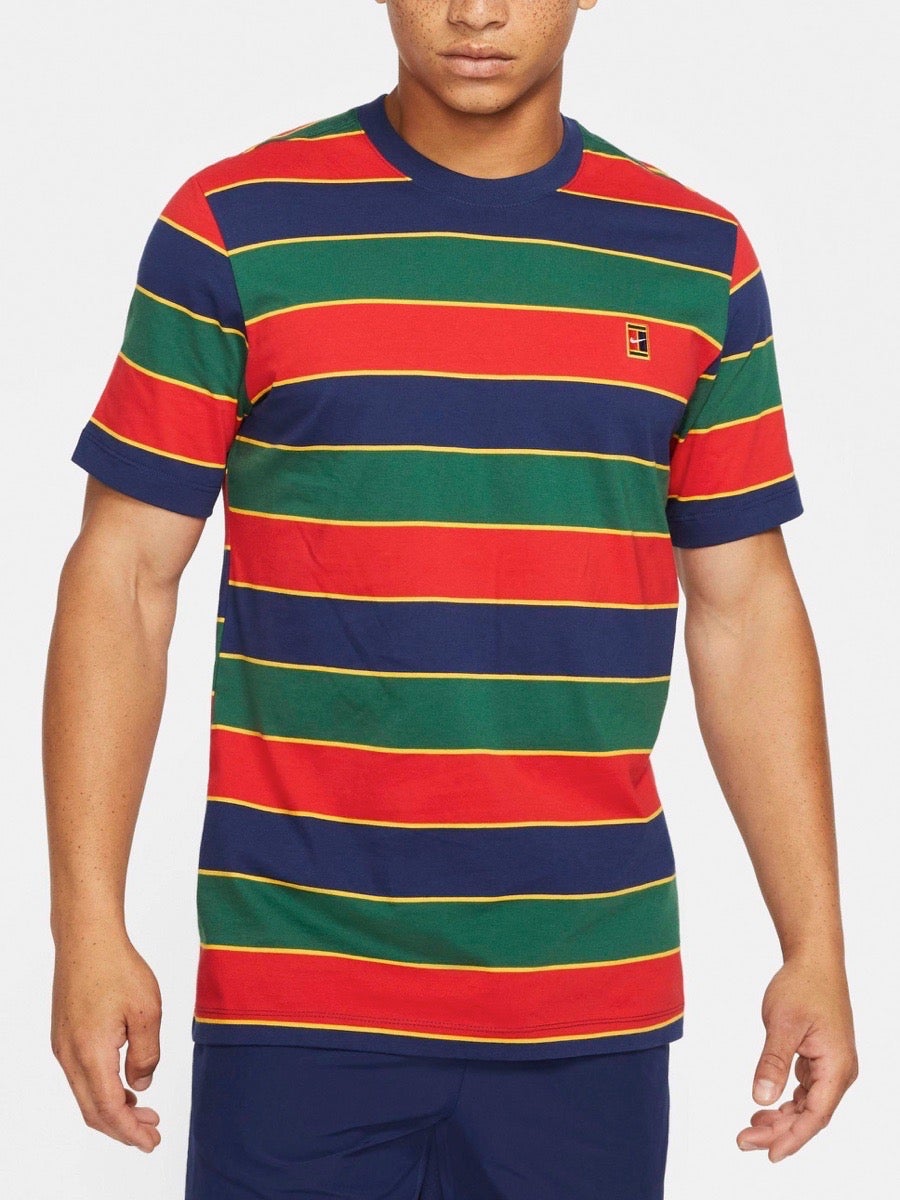Nike Court Embedded Stripes Tee M - binary blue Nike Court Embedded Stripes Tee M - binary blue