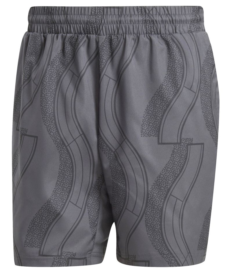 Adidas Club Tennis Graphic Shorts - carbon/black Adidas Club Tennis Graphic Shorts - carbon/black