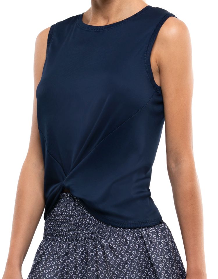 lucky-in-love-core-twist-front-tank-women-midnight-1 Lucky in Love Core Twist Front Tank Women - midnight
