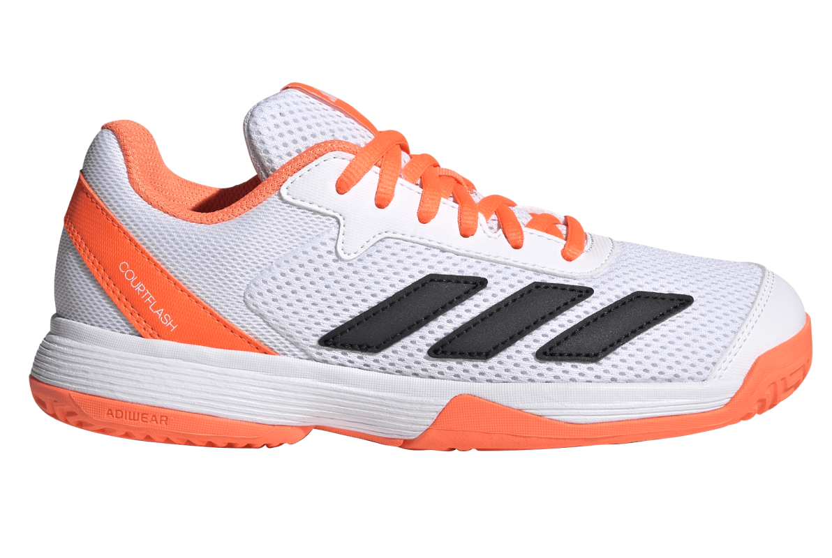 Adidas Courtflash K - lucid orange/cyber metallic/cloud white Adidas Courtflash K - lucid orange/cyber metallic/cloud white