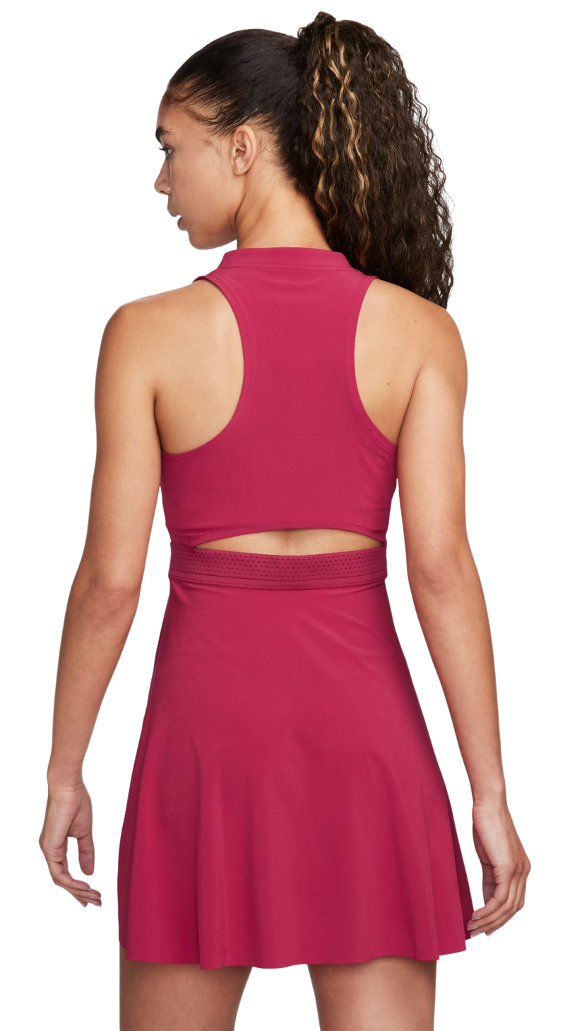 red and black nike dress