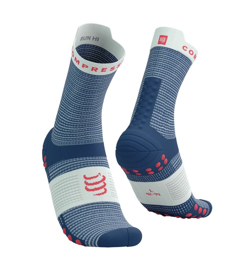 Compressport Pro Racing v4.0 Run High 1P - blues/sugar