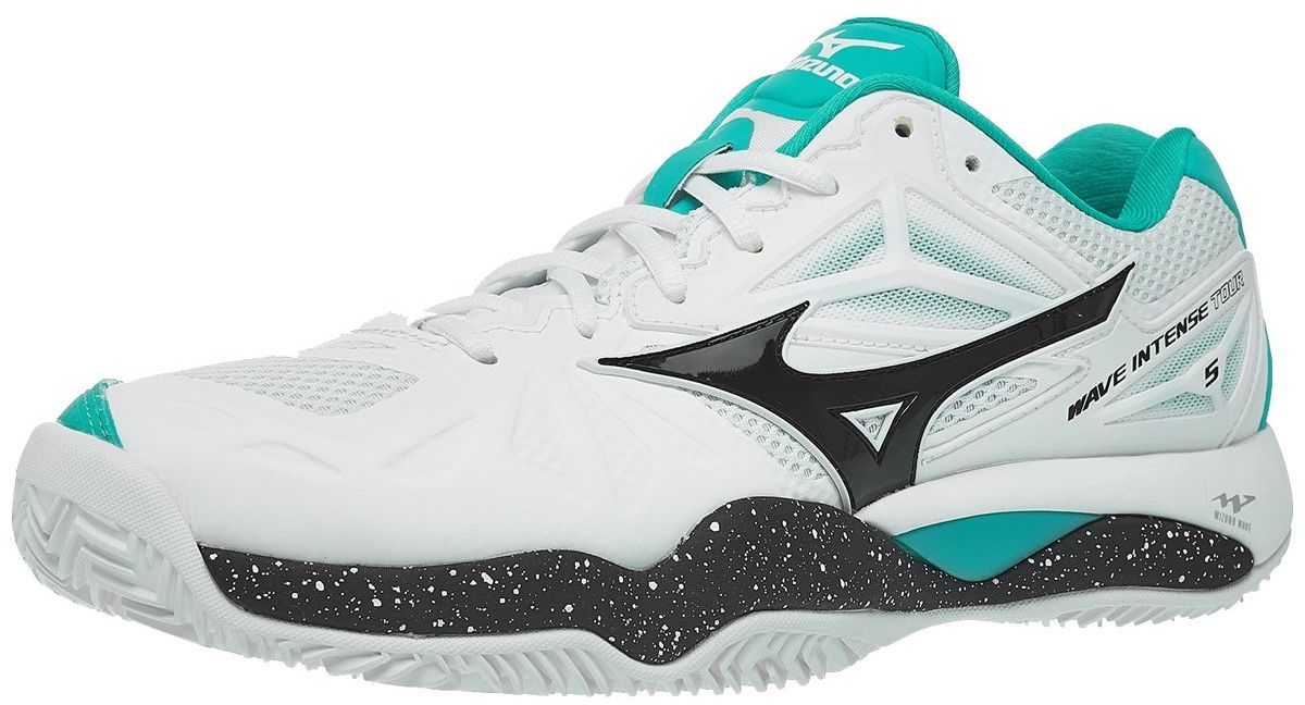 Mizuno Wave Intense Tour 5 CC - white/black/green