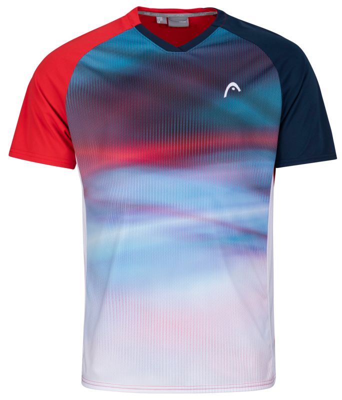 head-striker-t-shirt-b-red-print-vision-1 Head Striker T-Shirt B - red/print vision