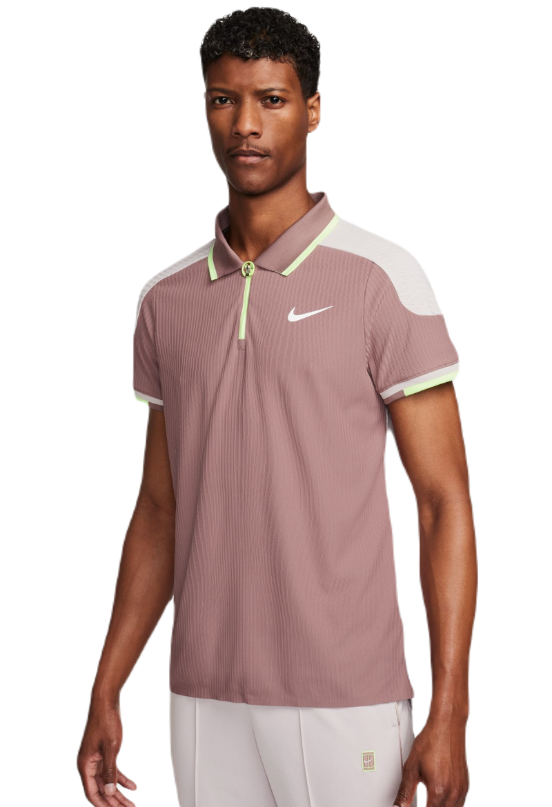 Nike Court Slam Dri-Fit ADV Tennis Polo - smokey mauve/platinum violet/white