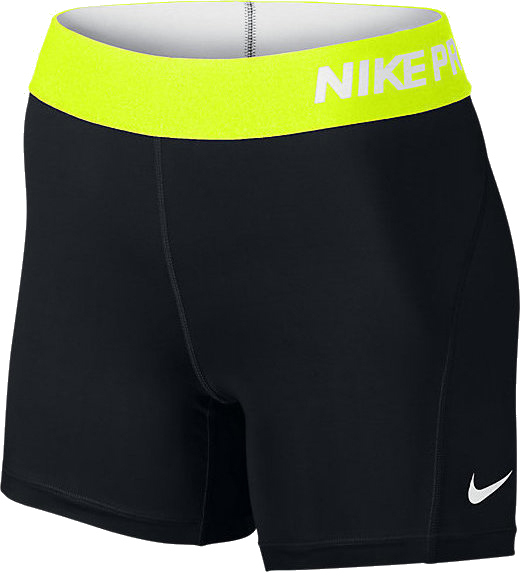 nike-pro-womens-5-training-shorts-black-volt-white-1 Nike Pro Womens 5" Training Shorts - black/volt/white