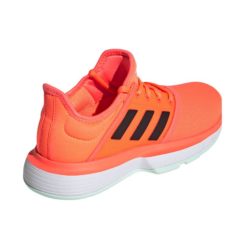 Adidas SoleCourt xJ - signal coral/core black/dash green