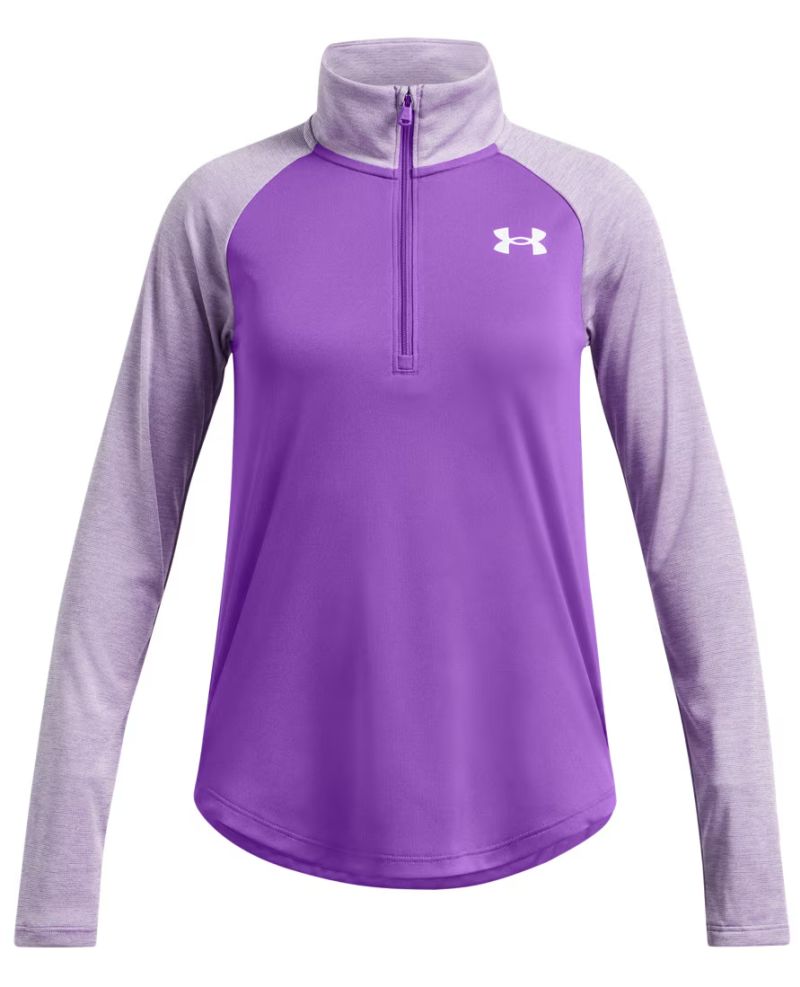 139532-525 Under Armour Girls' UA Tech Graphic 1/2 Zip