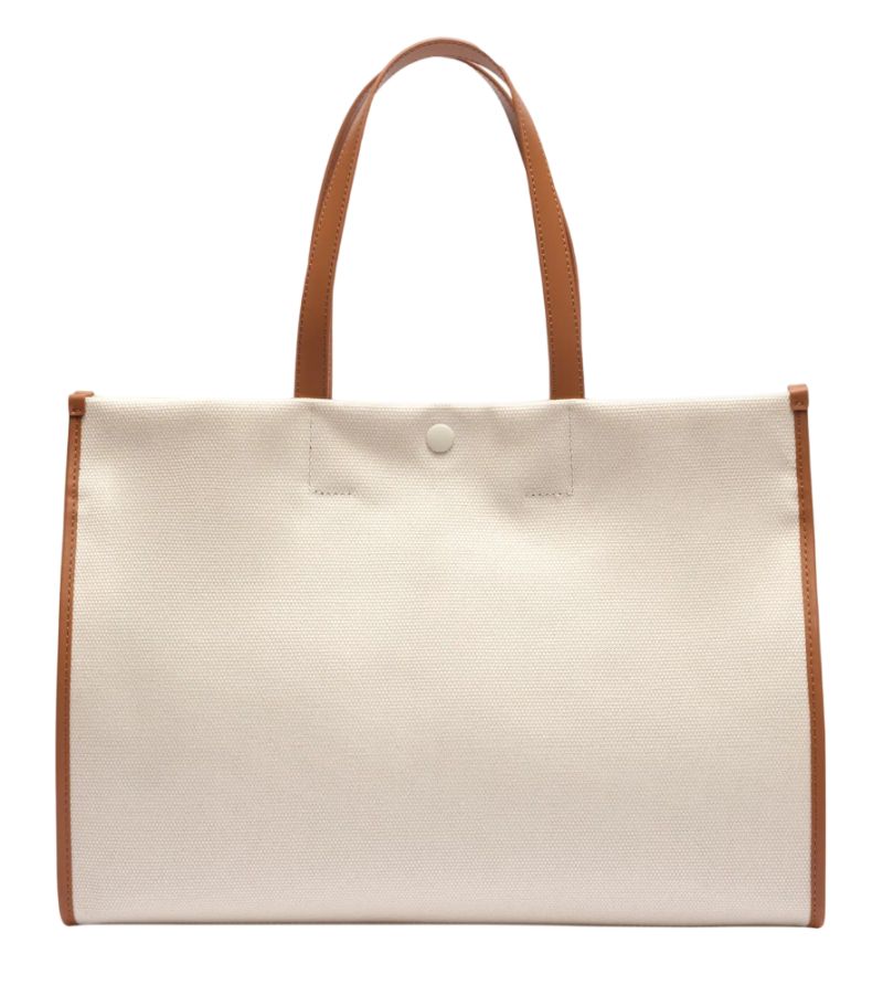 Lacoste Unisex Large Heritage Canvas Tote - natural Lacoste Unisex Large Heritage Canvas Tote - natural