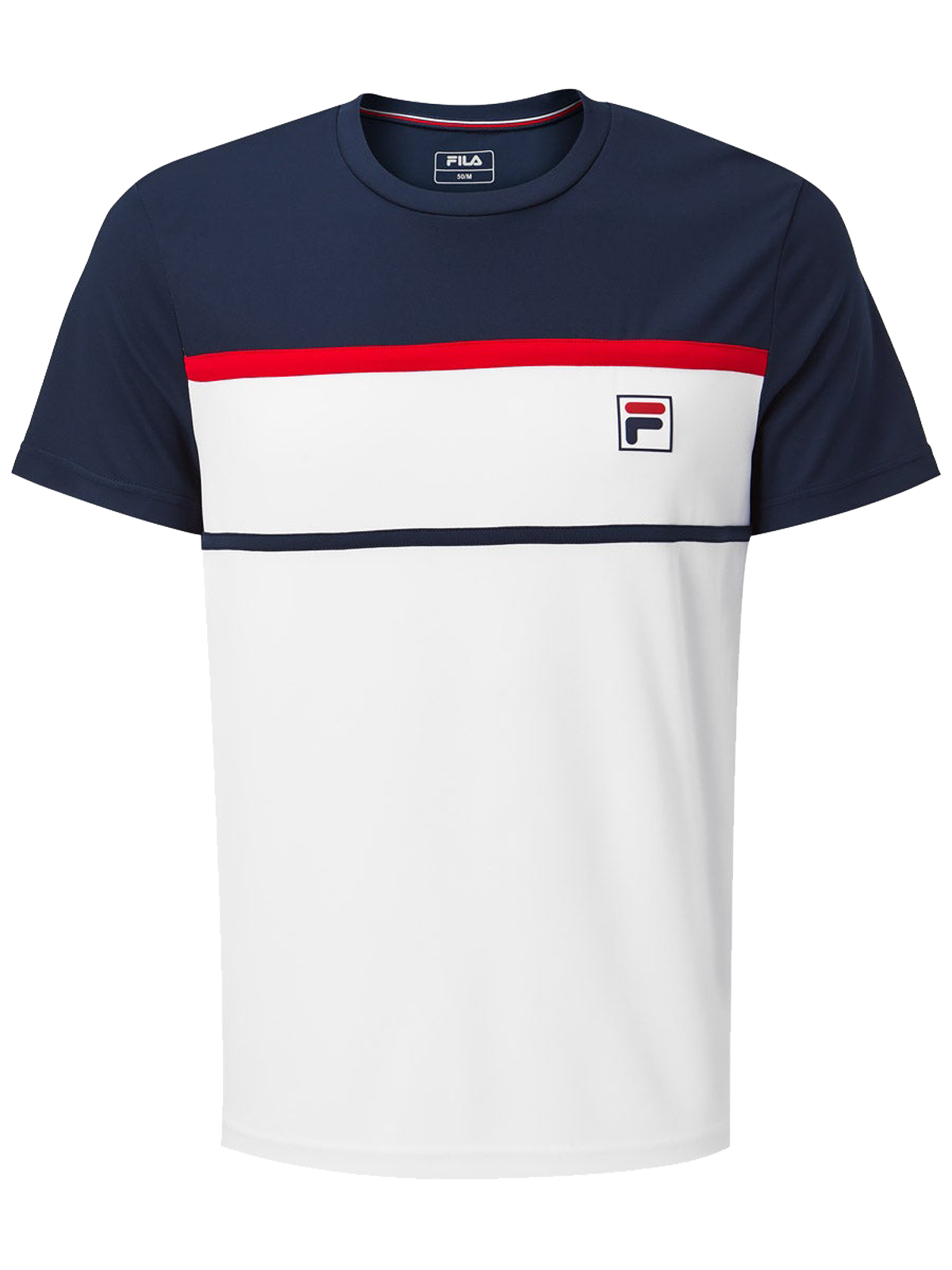 Fila T-Shirt Steve Boys - white/peacoat blue