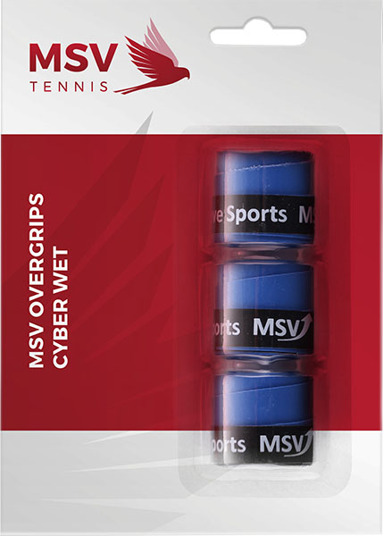 MSV Cyber Wet Overgrip blue 3P