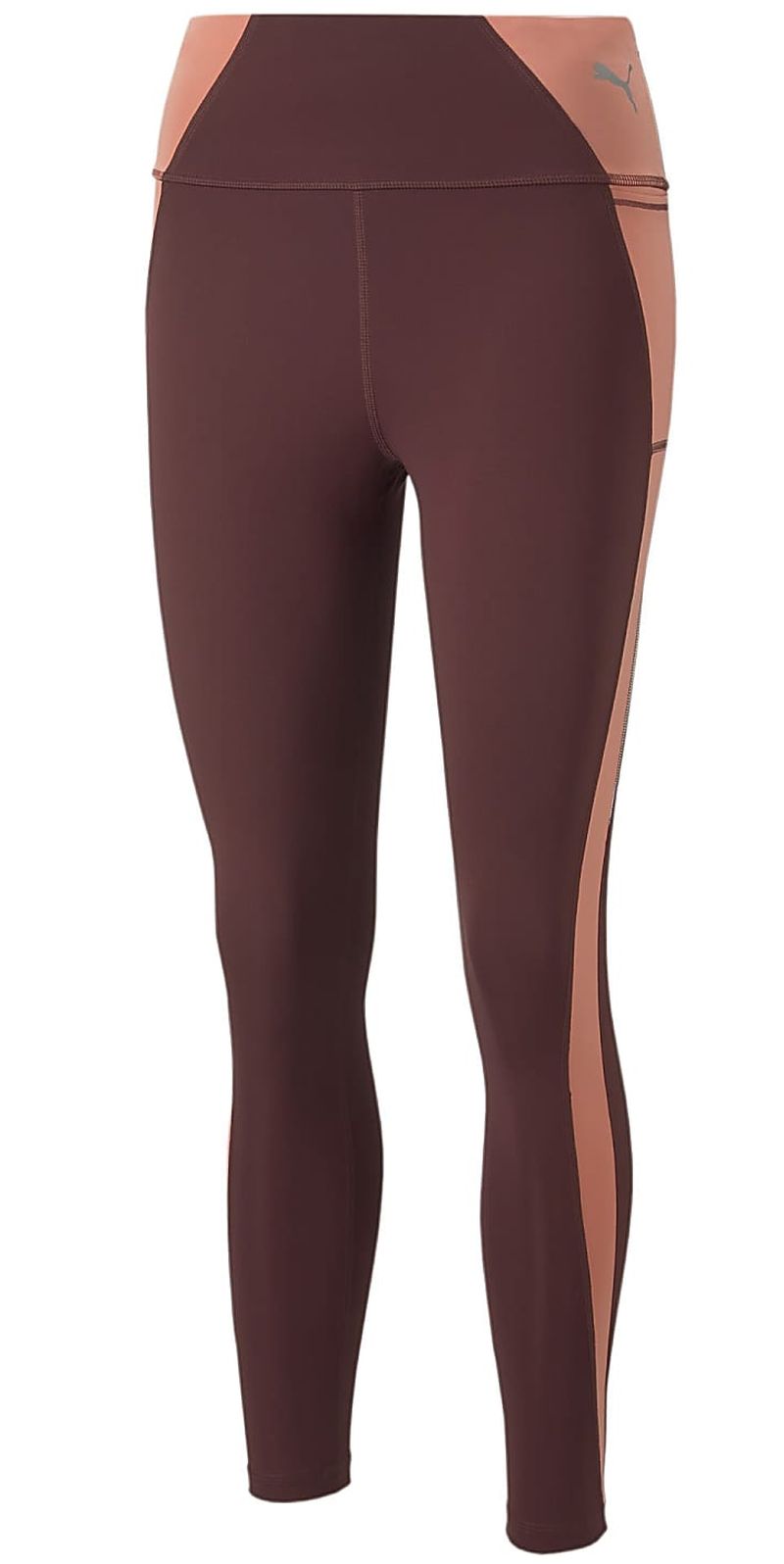 849806-42 Puma Evostripe High Waist 7/8 Tights - aubergine