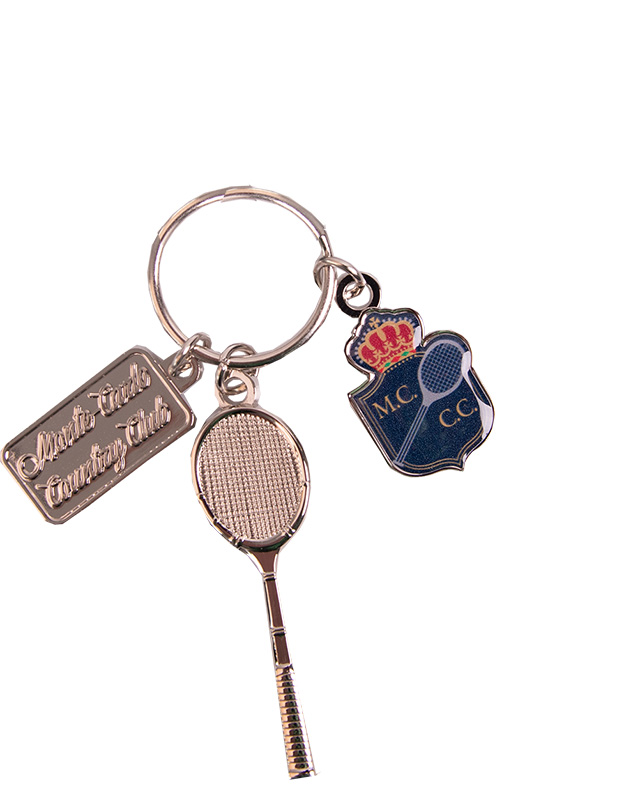 Monte-Carlo Country Club MCCC Logo Trio Keychain