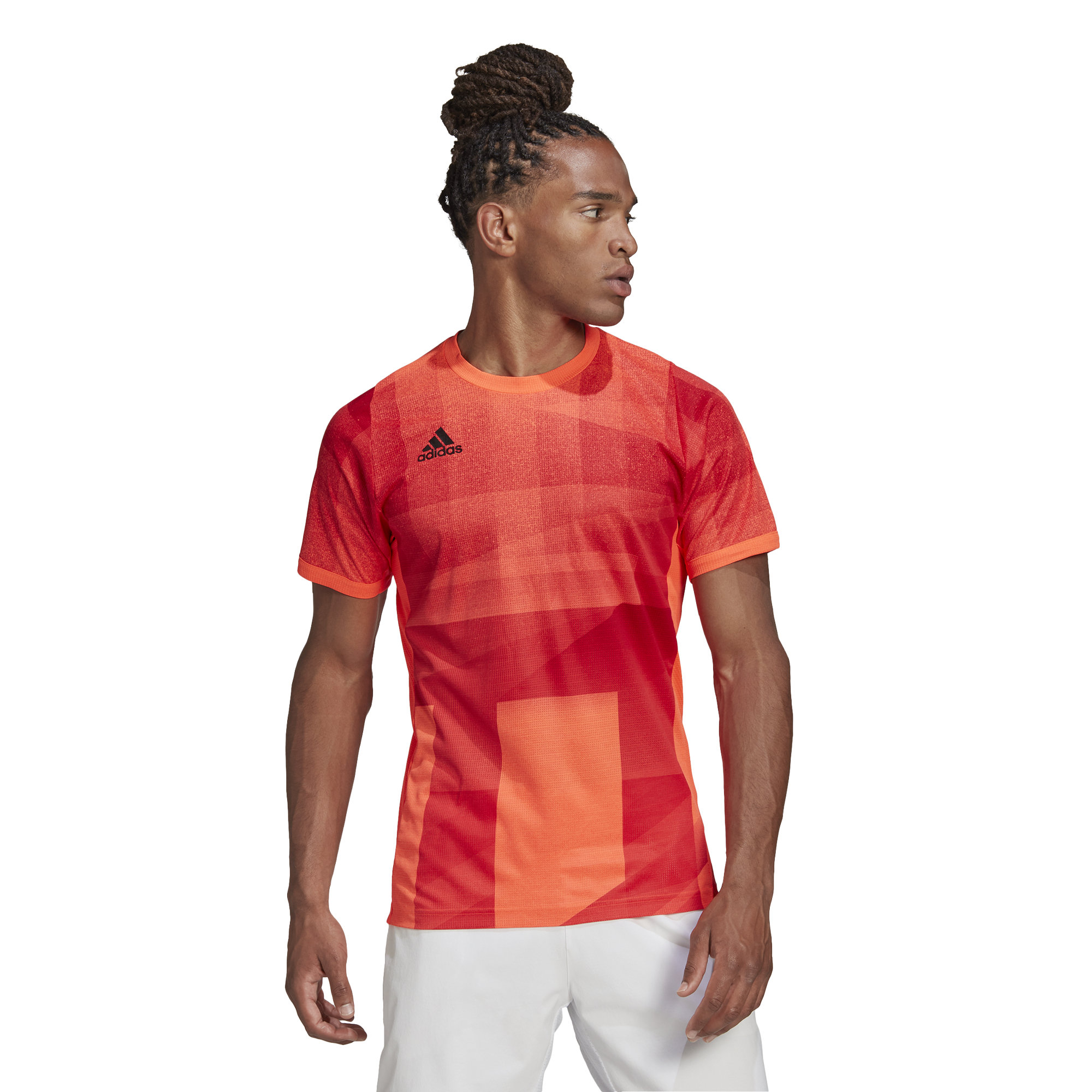 Adidas M Freelift Olympic Tee HEAT.RDY - app solar red