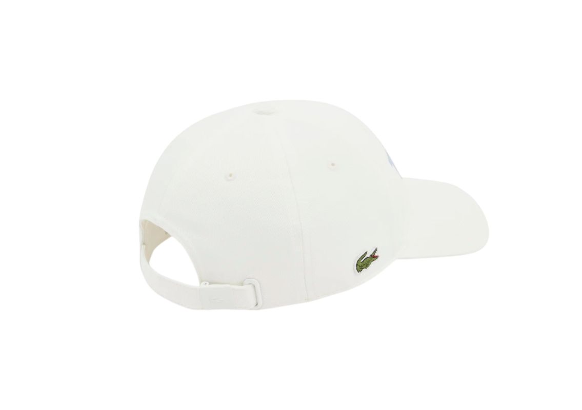 Lacoste Embroidered Cotton Twill - flour/aphylla