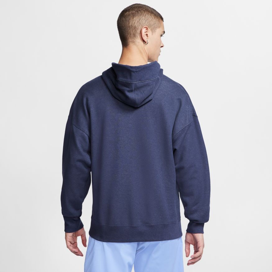 Nike Court Fleece Hoodie Heritage - obsidian/heather