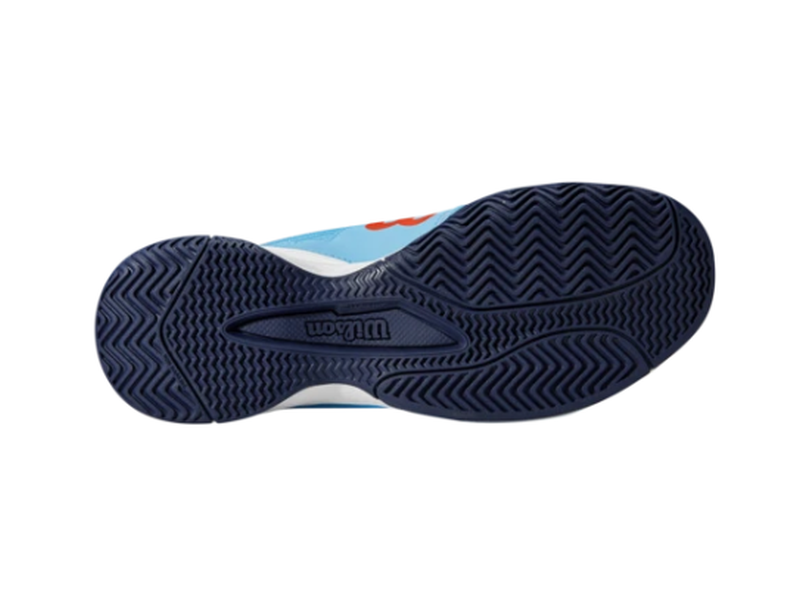 Wilson Rush Pro Junior QL - bonnie blue/white/tangerine tango