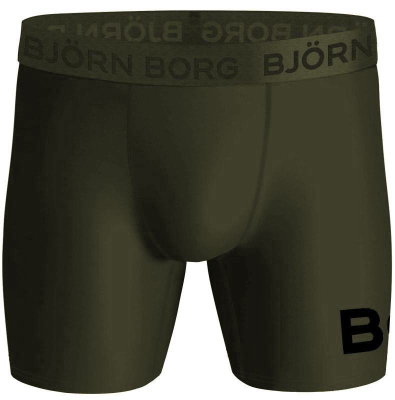 Björn Borg Performance Boxer 1P - green Björn Borg Performance Boxer 1P - green