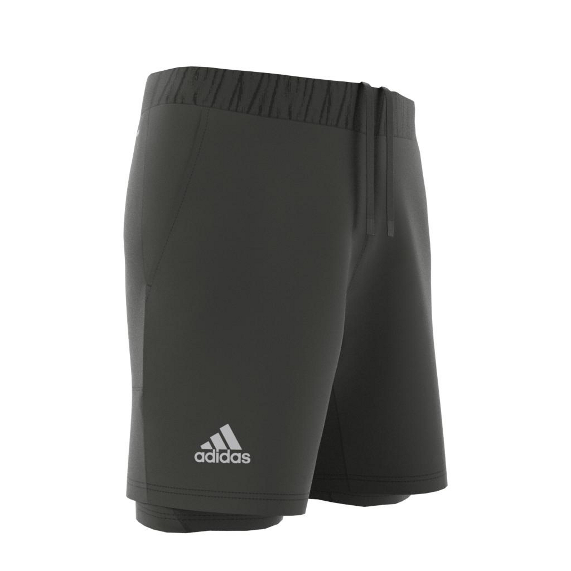 Adidas 2in1 Short Heat Ready 7in - legend earth/grey two
