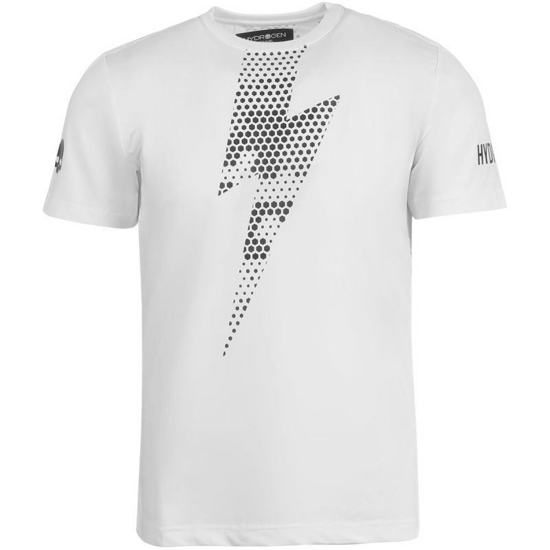 Hydrogen Tech Thunderbolt Tee Man - white/black