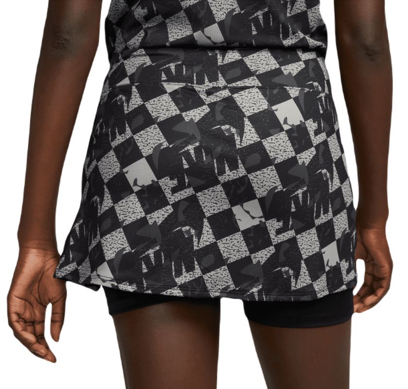 DQ6804-010-PHSBM001-2000 Nike Court Dri-Fit Printed Victory Skirt - black/white