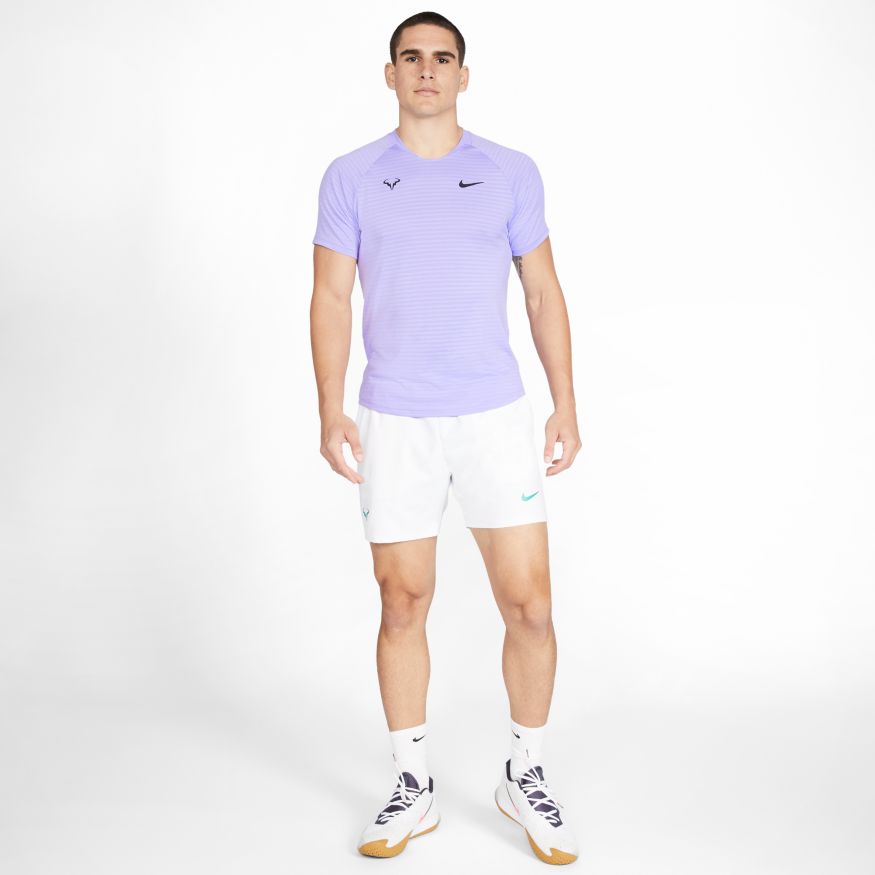 Nike Court Rafa Aeroreact Top SS Slam - purple pulse/black