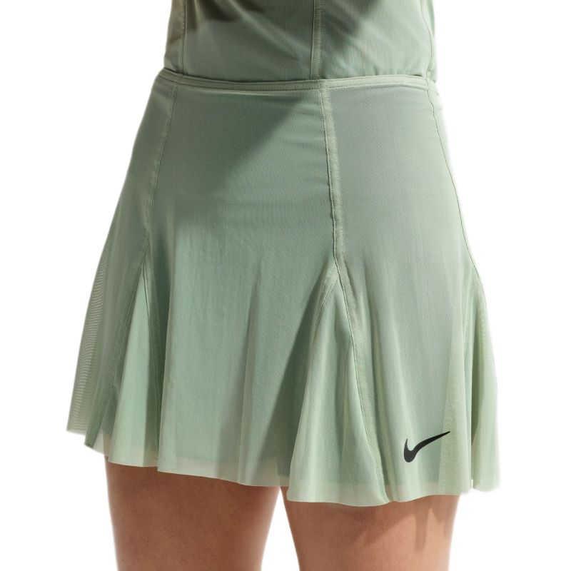 Nike Court Paris Slam High Waisted Tennis - steam/black spruce/black Nike Court Paris Slam High Waisted Tennis - steam/black spruce/black