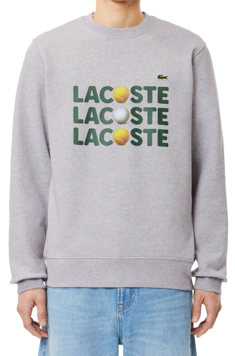 Lacoste Ball Print Fleece Sweatshirt